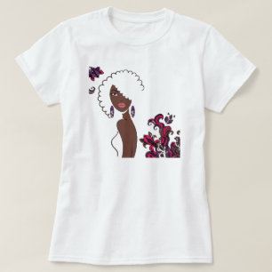 Camiseta de beleza afrocêntrica