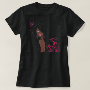 Camiseta de beleza afrocêntrica