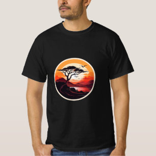 Camiseta de Beleza Natural - Paisagem de Árvore e 