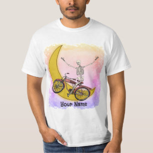 Camiseta de bicicleta esqueleto