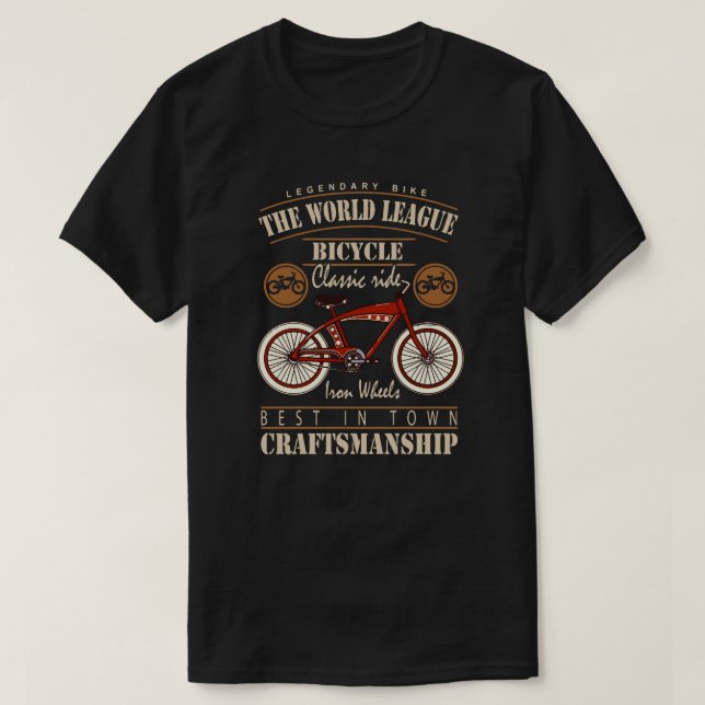 Camiseta de bicicleta para homens, mulheres (Frente do Design)