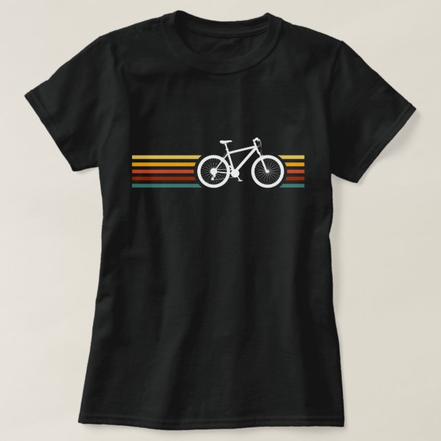 Camiseta de bicicleta retrô, presente para motocic (Frente do Design)