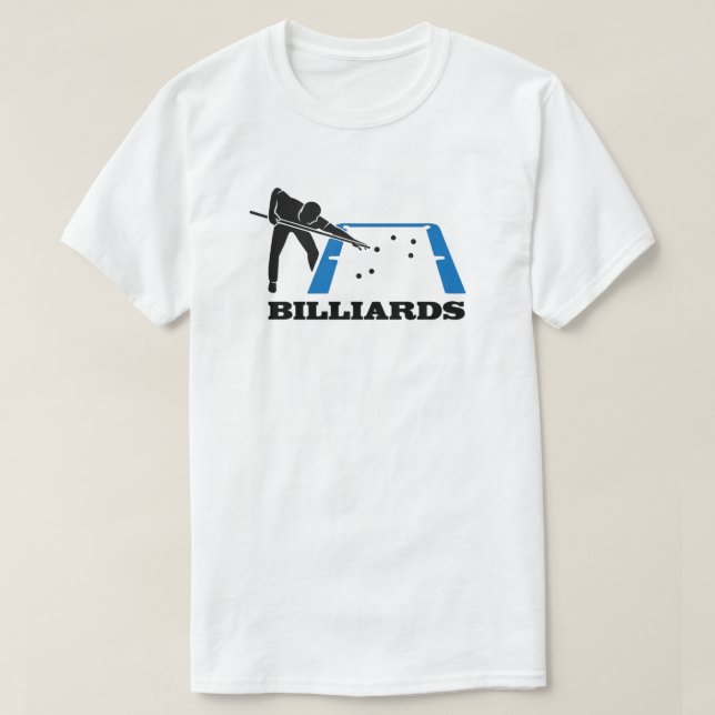 Camiseta de Bilhar (Frente do Design)