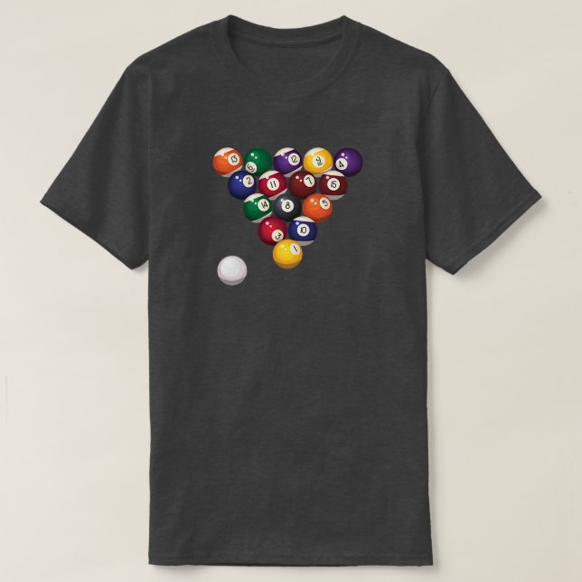 Camiseta de Bilhar (Frente do Design)