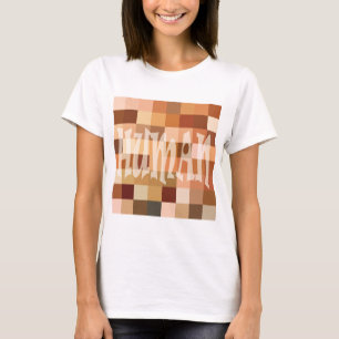 Camiseta de bloco de cores humano