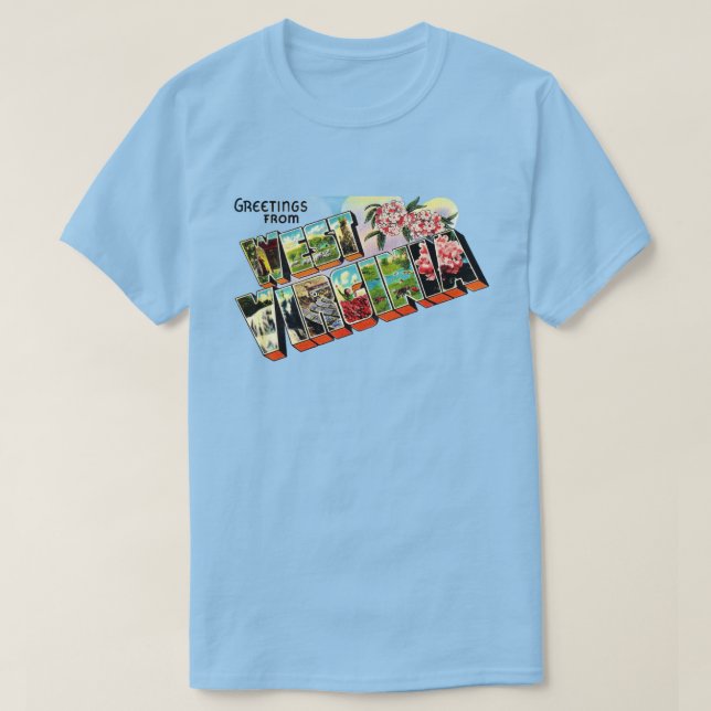 Camiseta de Boas-Vindas à Virgínia Ocidental (Frente do Design)