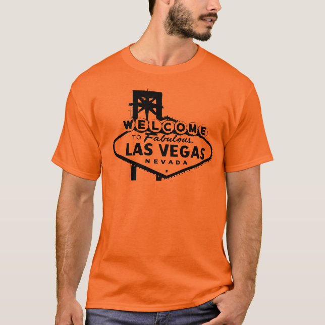 Camiseta Dê boas-vindas ao gráfico de vetor de Las Vegas (Frente)