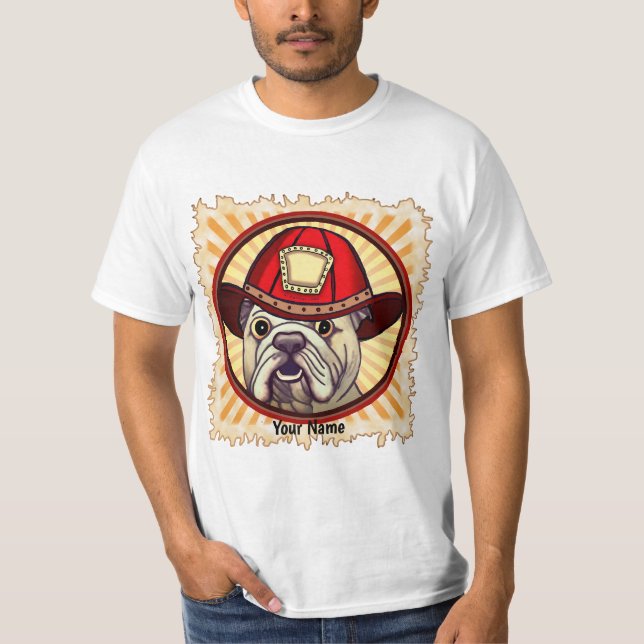 Camiseta de Bombeiro Bulldog (Frente)