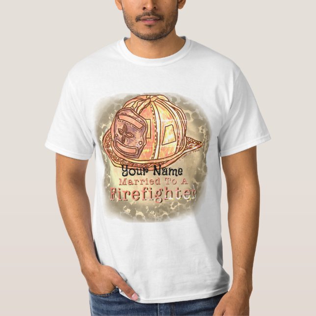 Camiseta de bombeiro casada (Frente)