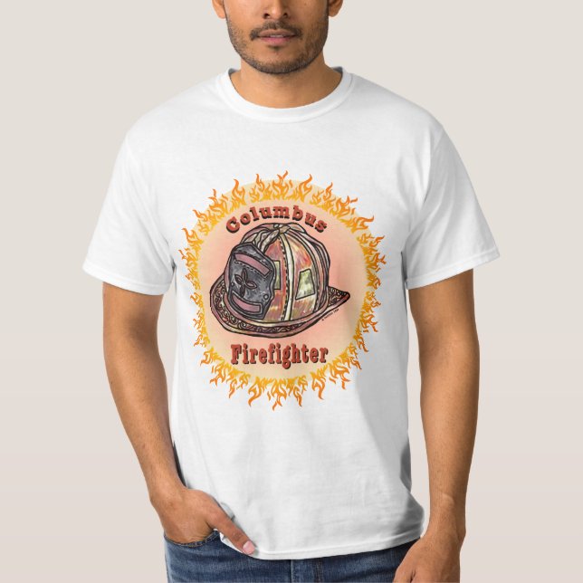 Camiseta de Bombeiro Columbus (Frente)