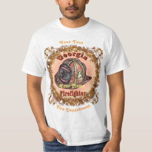 Camiseta de bombeiro da Geórgia