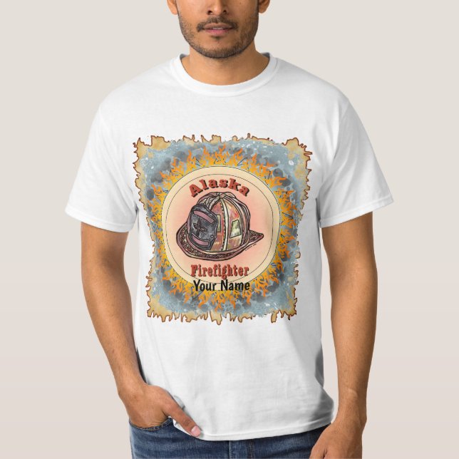 Camiseta de Bombeiro do Alasca (Frente)
