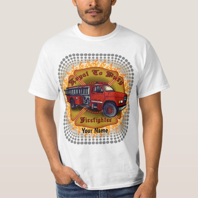 Camiseta de bombeiro leal (Frente)