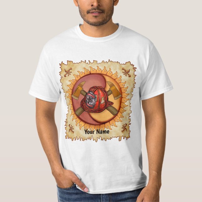 Camiseta de bombeiro Yin Yang (Frente)