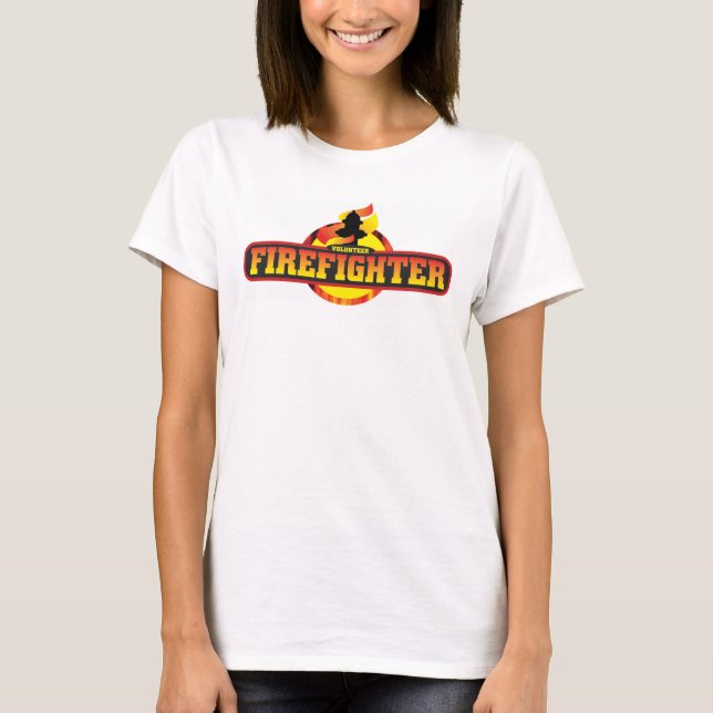 Camiseta de bombeiros voluntários (Frente)