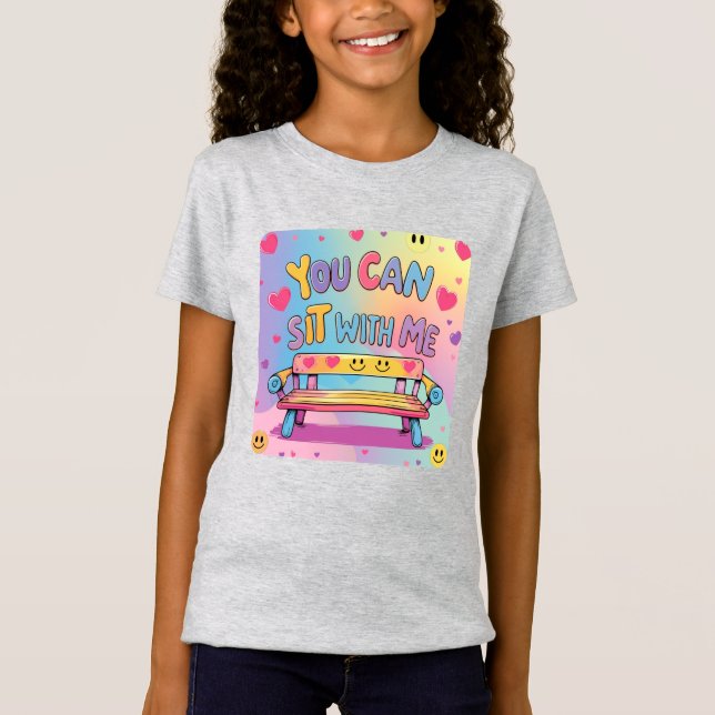 Camiseta de Bondade para Meninas "Você Pode Sentar (Frente)