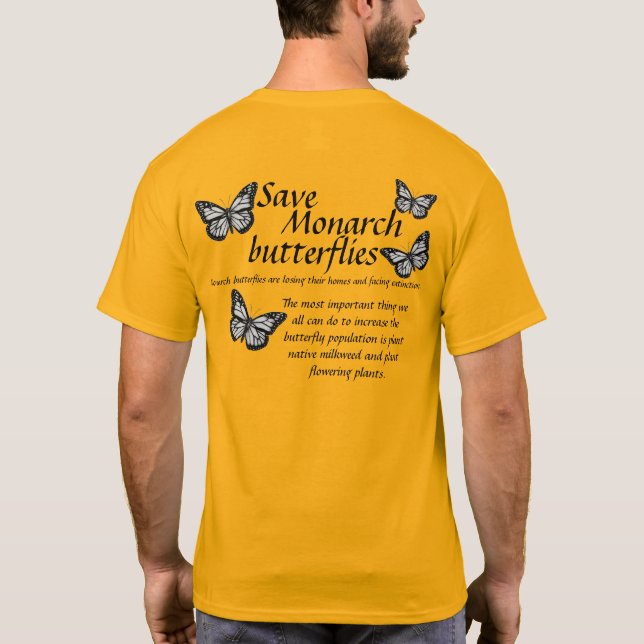 Camiseta de borboleta monarca (Verso)