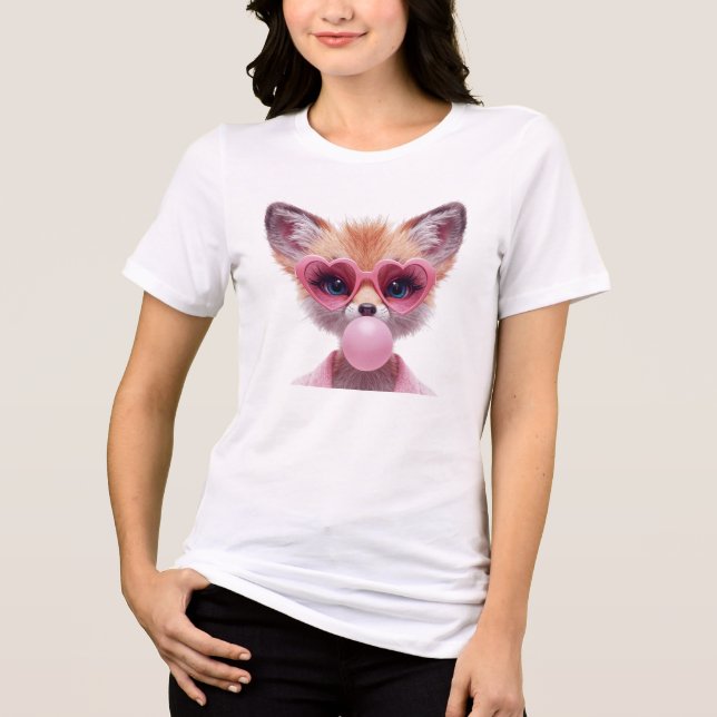 Camiseta de Borracha do Fennec Fox Fofo (Frente)