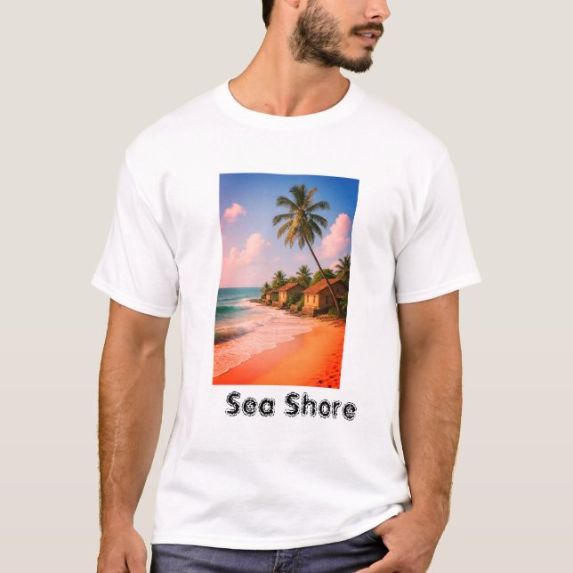 Camiseta de brisa costeira (Frente)