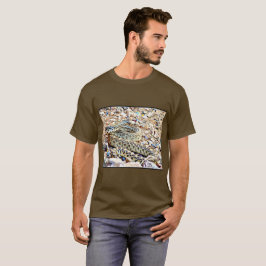 Camiseta de Brown do cobra de Gopher dos homens
