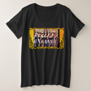 camiseta de bruxa de travessuras e magia plus size