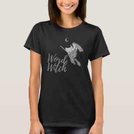 Camiseta de Bruxa do Word - Design 2 (Preto)