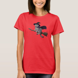 Camiseta de Bruxa Fofa British Shorthair
