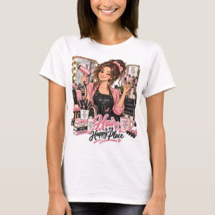 Camiseta de Cabeleireiro(a) - O Cabelo é Meu Lugar
