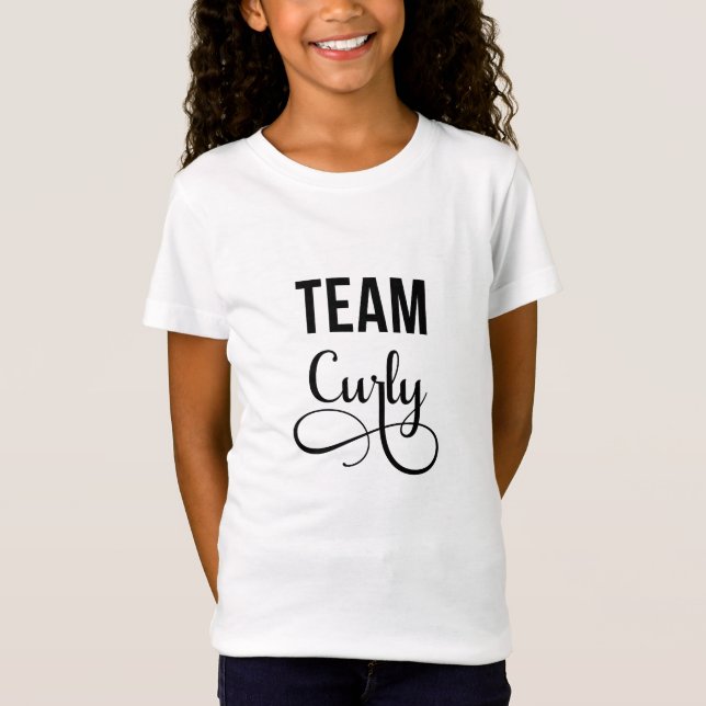 Camiseta de Cabelo Natural da Equipe Curly (Frente)