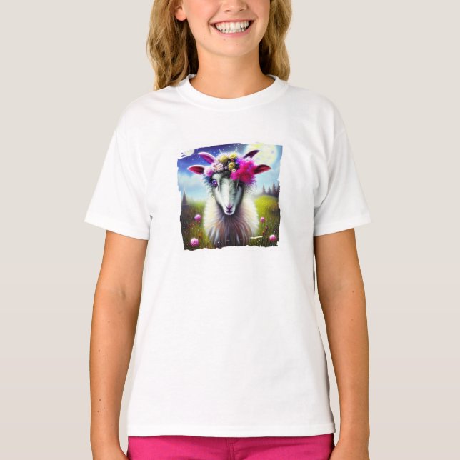 Camiseta de cabra selvagem fantasia (Frente)