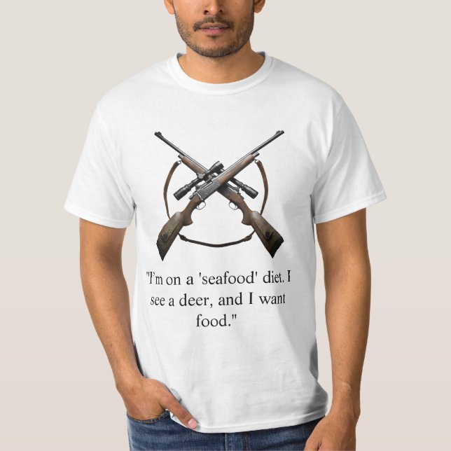 Camiseta de caça com citação engraçada (Frente)