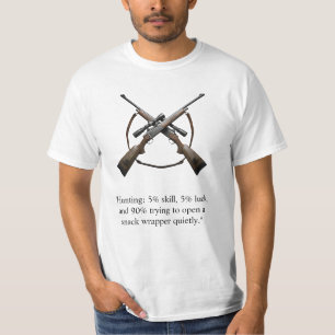 Camiseta de caça com citação engraçada