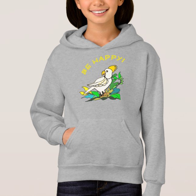 Camiseta de cacatua Be Happy (Frente)