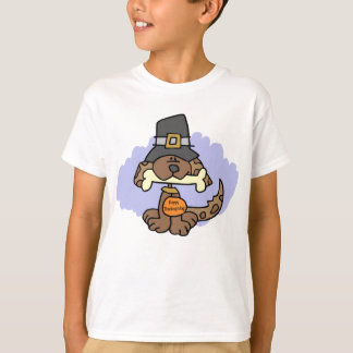 Camiseta de cachorrinho de Ação de Graças