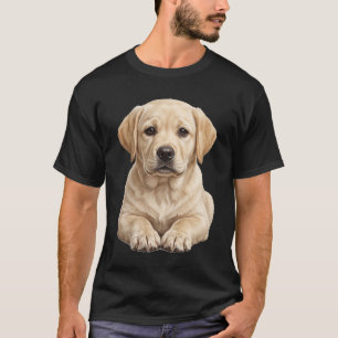 Camiseta de cachorrinho Labrador Retriever amarelo