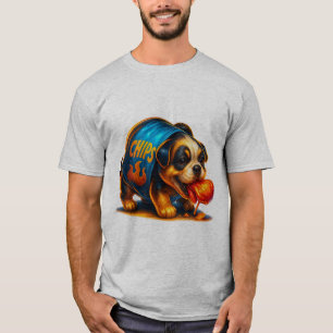 Camiseta de Cachorro com Batata Frita Temperada