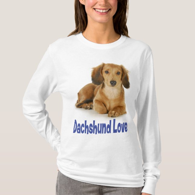 Camiseta de Cachorro Dachshund (Frente)