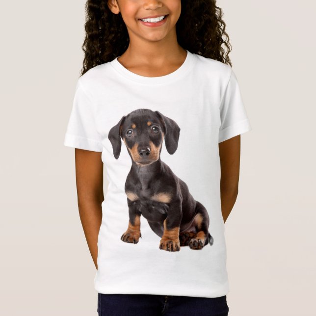 Camiseta de Cachorro Dachshund (Frente)