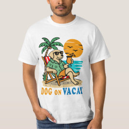 Camiseta de Cachorro Divertido de Férias | Verão F