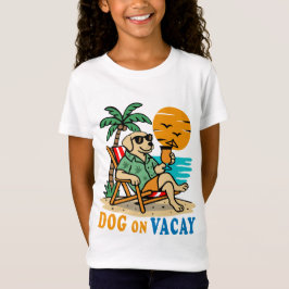 Camiseta de Cachorro Divertido de Férias | Verão F
