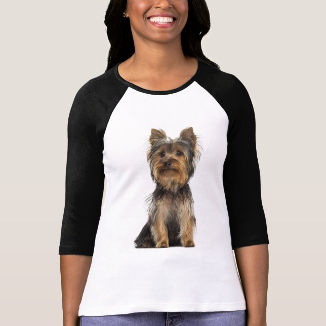 Camiseta de Cachorro do Yorkshire Terrier (Frente)
