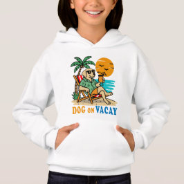 Camiseta de Cachorro Engraçado de Férias | Verão F