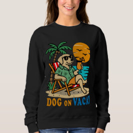 Camiseta de Cachorro Engraçado de Férias | Verão F