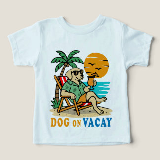 Camiseta de Cachorro Engraçado de Férias | Verão F