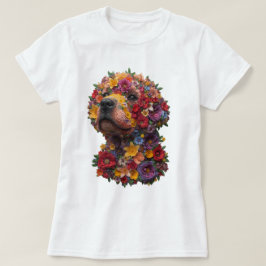 Camiseta de Cachorro Floral | Design de Cachorro F