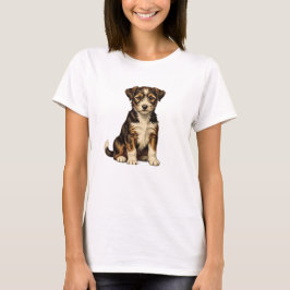 Camiseta de Cachorro Fofo para Mulheres | Adorável