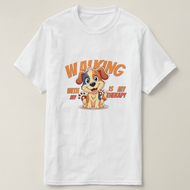 Camiseta de Cachorro Fofo _ Presente Divertido par (Frente do Design)