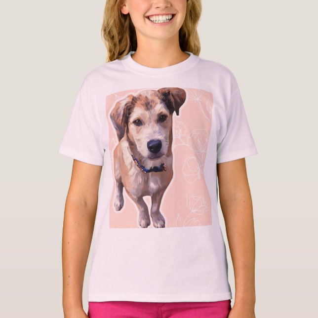 Camiseta de Cachorro Husky (Frente)