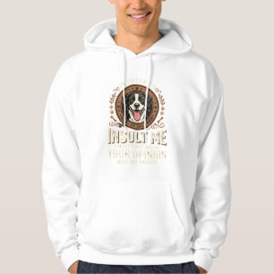 Camiseta de Cachorro Opinião Divertida Insulto