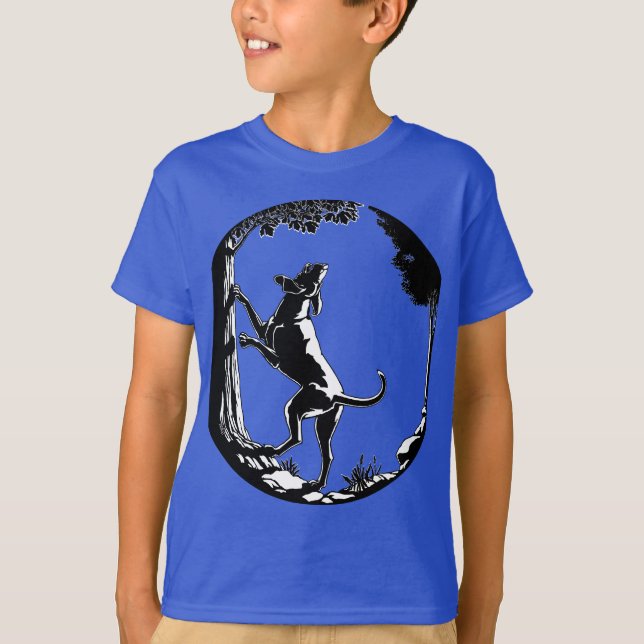 Camiseta de Cachorro Orgânico de Hound Camiseta de (Frente)